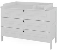 Table à langer Vitalispa Ajaton Blanc 133x98.4cm avec 3 tiroirs, Model 50167