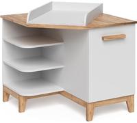 Table à langer Vitalispa Malia Blanc/Artisan 85x85.2cm avec porte, Model 58361