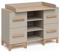 Table à langer Vitalispa Malia Cachemire/Artisan 133x98cm XL avec 4 tiroirs, Model 58351