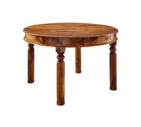 MASSIVMOEBEL24.DE Table à Manger 100x100 Acacia laqué Miel Oxford #0331