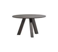 Table à manger Ø129 cm chêne brun moyen RHONDA