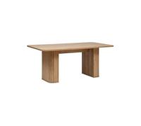 Atmosphera Créateur d'Intérieur - Table à Manger Colva Effet Bois - 6 Personnes - Rectangulaire Angles Arrondis - Protecteur de Sol - L180cm x H75cm