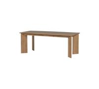 Table à manger arrondie 180x100 cm chêne transparent Tablo