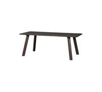 Table à manger arrondie 200x90 cm chêne Mystic Brown Tablo