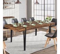 Table À Manger Austria 10 Personnes Bois Pied Épingle 200 Cm
