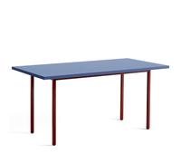 Table à Manger Bicolore L160 Bordeaux Rouge/Bleu