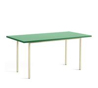 Table à Manger Bicolore L160 Ivoire/Vert Vert Menthe