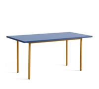 Table à Manger Bicolore L160 Ocre/bleu