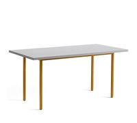 Table à Manger Bicolore L160 Ocre/gris Clair
