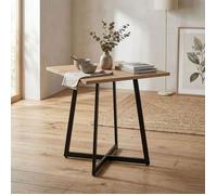 Table à Manger Carrée 80x80 cm en Bois Chêne Noir | Cuisine et Salonr