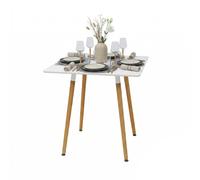 Table à manger carrée - cuisine/salle à manger, bambou, MDF, style scandinave