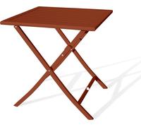Table à manger de jardin de repas Marius-tb70-terra carré terracotta
