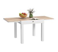 Outsunny Table de jardin extensible 80/160 cm en aluminium, table š€ manger de jardin pour 6 personnes rectangulaire, anti-rouille et ršŠsistante aux intempšŠries, pour patio, terrasse, gris
