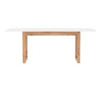 Finori Table à manger DENVER extensible 10 personnes chêne artisan / blanc 160-200x90x75 cm