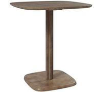 Table à manger pour 4 personne - HOMCOM - style moderne - plateau aspect bois - 70 x 70 cm - marron