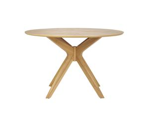 Table à manger design ronde chêne D120 cm DIELLI