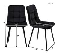 Table à manger dorée 120x70x74 cm avec 4 chaises, ensemble de table à manger, chaises de salle à manger en velours vert noir