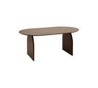 - Table à manger en bois massif 6 personnes ISANA - Marron - Isana