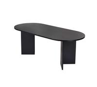 Table à manger en bois ""Sabella"" 200 x 90 x 75 cm - Bois Noir