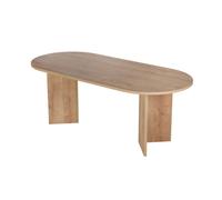 Table à manger en bois ""Sabella"" 200 x 90 x 75 cm - Chêne saphir