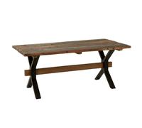 Table à Manger en Bois Vieilli "Fannie" 180cm Marron