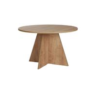 Table à manger en bois ""Virella"" - 120 x 120 x 75 cm - Chêne Saphir