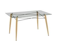 Table à Manger en Verre Jindo 140cm Transparent