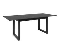 Table à manger extensible 4 à 8 personnes L160/200 cm - Effet ardoise Gris