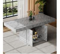 Table à manger extensible de couleur chaude épaissie de deuxième génération, L140 180 * w80 * h76cm, table à manger avec