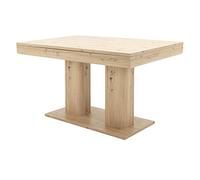 Table a manger extensible - Décor chene artisan - L140/220 x P 90 x H 80 cm