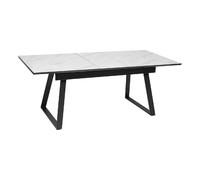 Table à manger extensible pour 4 personnes CAMBURI - Blanc