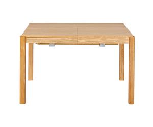 Table à manger extensible rallonges intégrées en bois clair chêne rectangulaire L125-238 cm AGALI