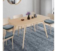 IDMarket - Table à Manger Extensible Rectangle Noor 4-8 Personnes Effet Bois 110-150 cm