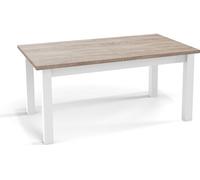 Table à Manger Extensible Rectangulaire Moderne - Gain De Place - Pieds En Bois Noir - 100 à 200 Cm - Fabriqué En Ue - 160 X 90 Cm - Chêne Sonoma