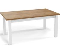 Table à Manger Extensible Rectangulaire Moderne - Gain De Place - Pieds En Bois Noir - 100 à 200 Cm - Fabriqué En Ue - 160 X 90 Cm - Chêne Wotan
