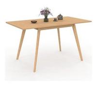 IDMarket - Table à Manger Extensible Rectangle Noor 4-8 Personnes Effet Bois 110-150 cm