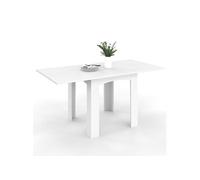 Table a manger extensible sans tiroir 8 personnes rectangulaire en MDF L 80 cm