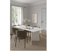 Table à Manger FAMILY - Blanc Mat - Rectangulaire - 6 personnes - 200 x 90 x 76 cm
