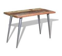 Table a manger fixe sans tiroir 2 personnes rectangle en Bois L 120 cm bois G
