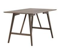 Table a manger fixe sans tiroir 6 personnes rectangulaire en Bois L 120 cm Marron G