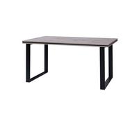 Bestmobilier Table à manger Otis - Bois gris