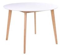 Table a manger fixe sans tiroir altobuy en mdf 4 personnes 105 x 105 cm Blanc G