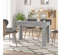 vidaXL Table à manger Sonoma Gris – 4 places, style scandinave, rectangulaire 120x60x76 cm