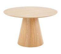 Best mobilier – Table à manger ronde Toledo – Effet bois 120 cm – 4 à 6 personnes – Bois