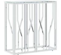 Table a manger fixe sans tiroir vidaxl en metal 70 x 70 cm gris G