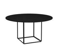 Table à manger Florence Ø145cm black powdercoated steel frame