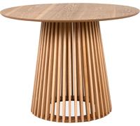 Table à manger - GARLE - 4 personnes - Bois naturel - 100 x 100 x 75 cm