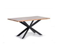 Table à manger - Giner y Colomer - Bois d'acacia - Pieds en métal noir - 180x90x78 cm