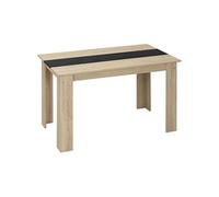 HOMCOM - Table à manger - Panneau de particules - 120x69x75cm - Bois naturel
