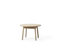 +Table à Manger Halle Nest Ø75xH51 Chêne Pigmenté Blanc